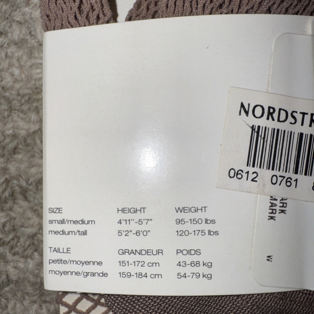 New Vintage DKNY Fish Net Tights Medium /Tall-  Nude Tan Color - Picture 3 of 5